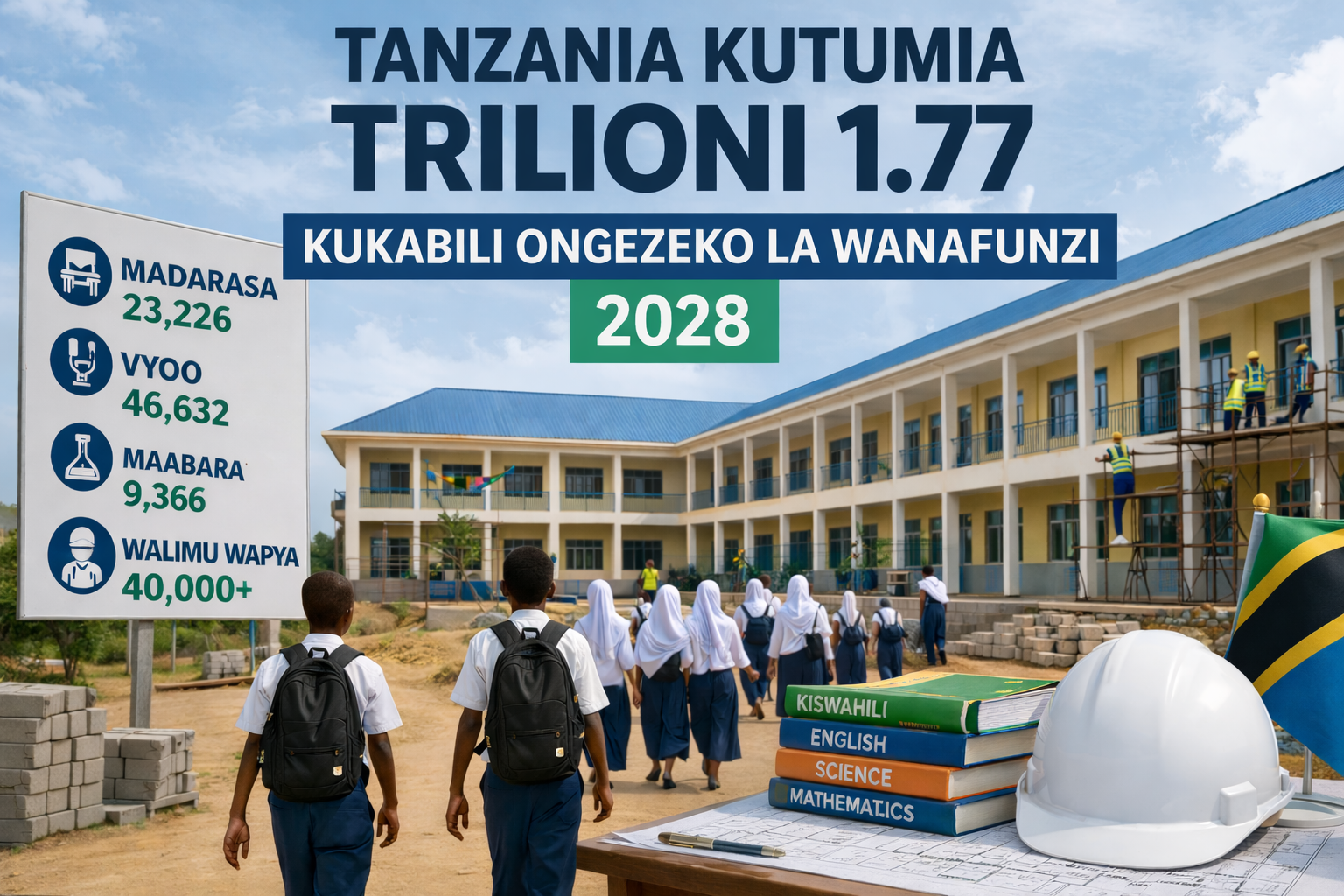 Tanzania to spend 1.77 trillion to address surge in student numbers by 2028