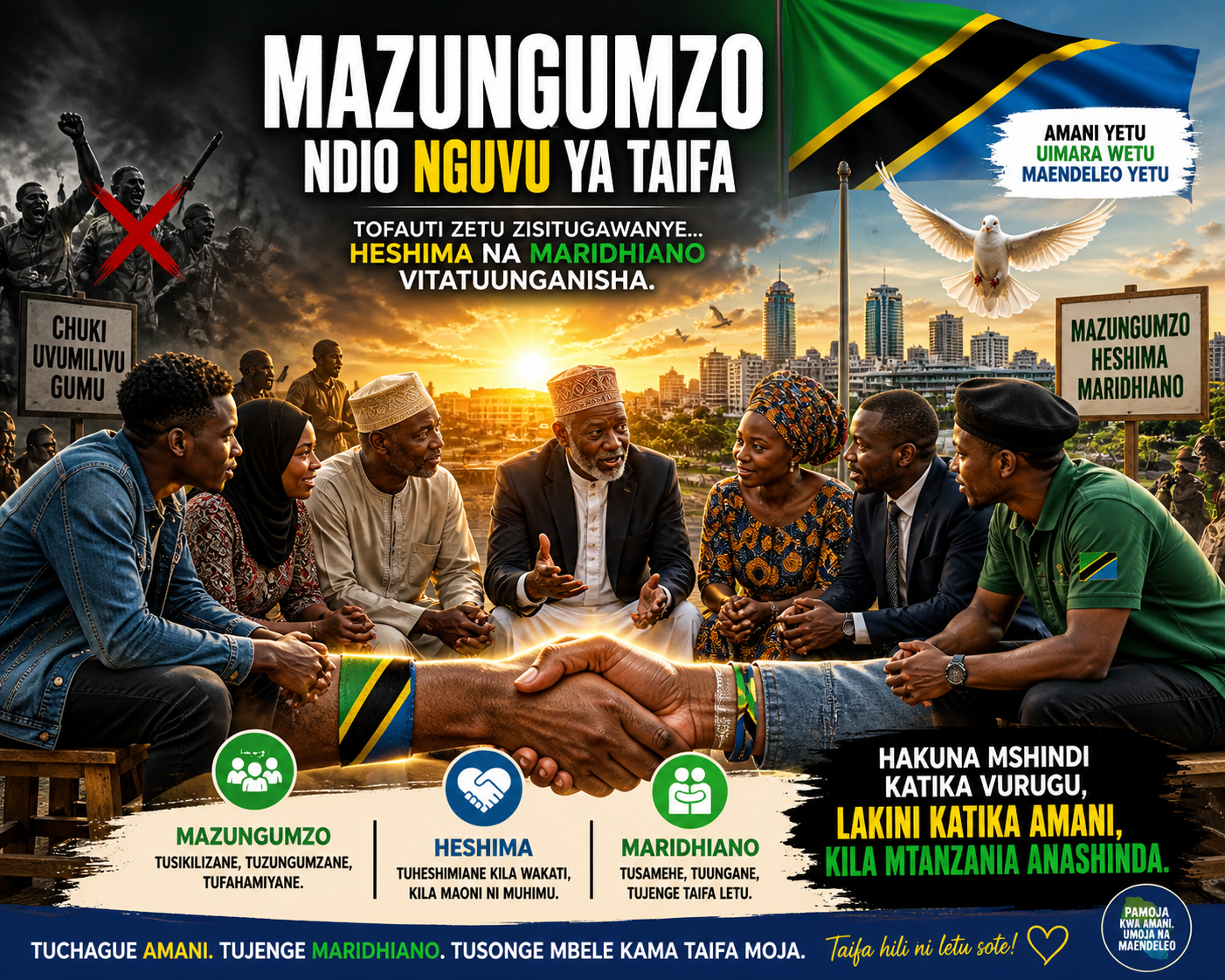 Mazungumzo, Heshima na Maridhiano Vatajwa Kuimarisha Amani Tanzania