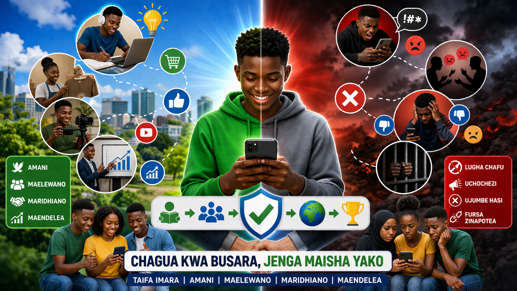 Vijana Waaswa Kutumia Mitandao ya Kijamii Kujenga Maisha, Kuepuka Lugha Chafu